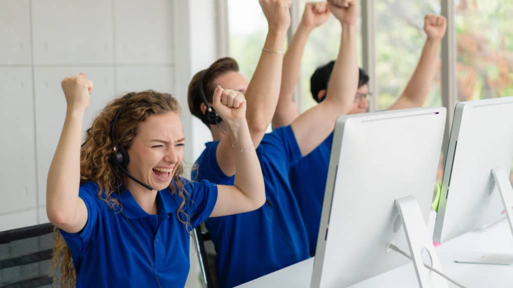 Photo of Excited Customer Service